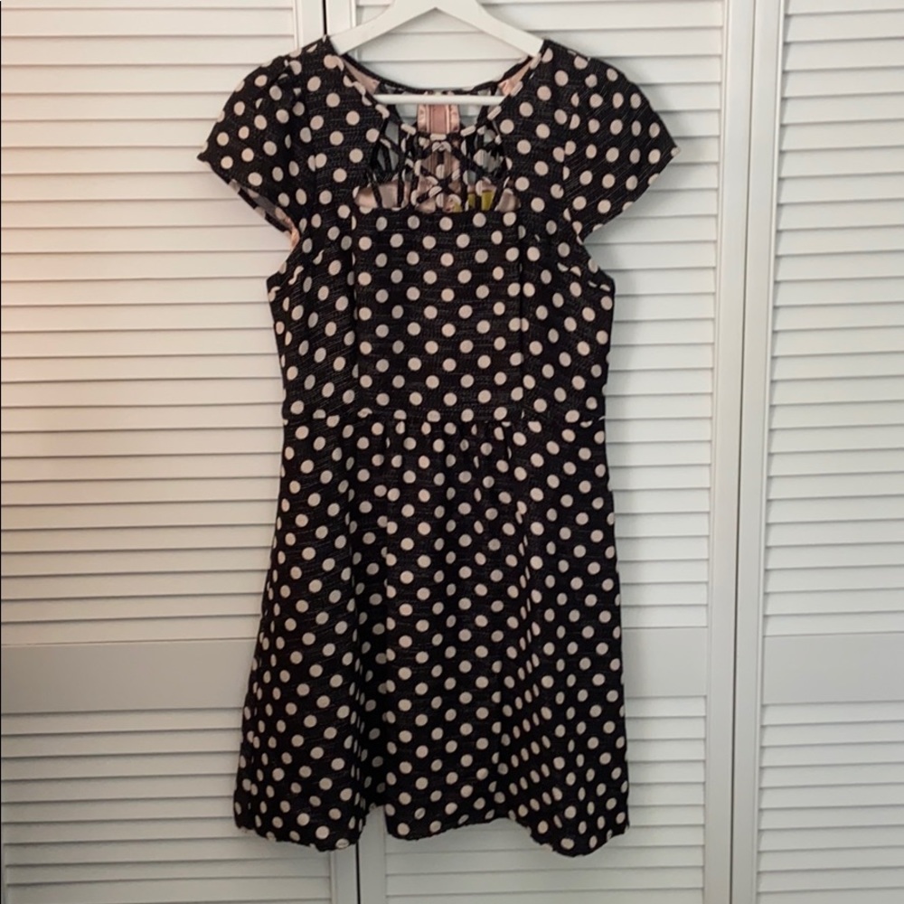 Anthropologie Maeve Polka Dotted Dress